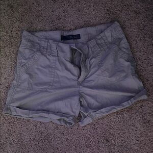 women’s cream cotton shorts